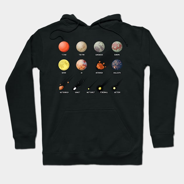 Outer space element exploration Hoodie by Mako Design 